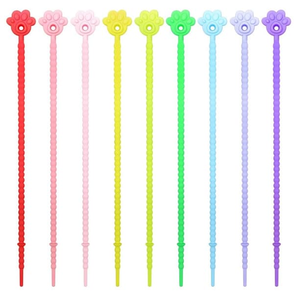 10 kpl nippusiteitä silikoniköysi VÄRI 2 VÄRI 2 VÄRI 2 Color 2 Color 2