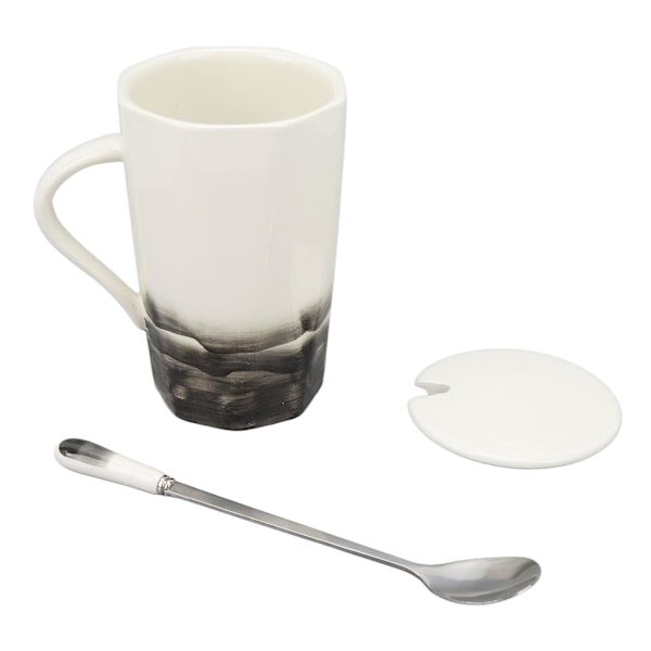 Suuret Mukit, 400 ml Keramiikka Muki Muste Keramiikka Muki Keramiikka Kahvimuki Läpimurtoteknologia