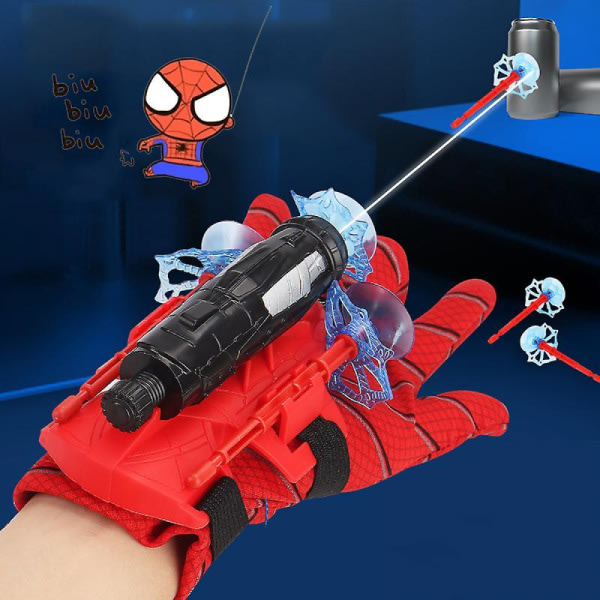 Spiderman Cosplay Launcher Spider Silk Gloves Spider Web Launcher Character Toys Halloween Props Kids Wrist Launcher