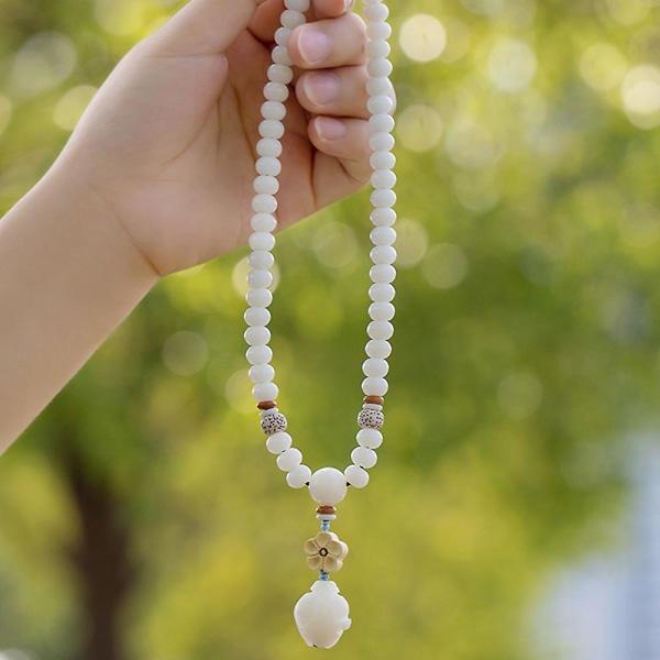 Perler Armbånd Bøn Meditation, Mænd Kvinder Buddhistiske Bøn Perler Armbånd Træperler Armbånd