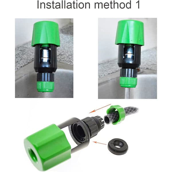 Adapter for slangekobling til kjøkkenkran