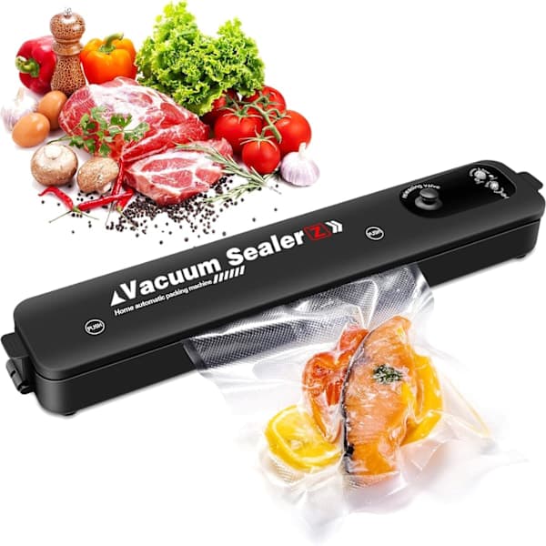 Vakuumförpackningsmaskin för mat Vakuumförseglare + 10 påsar