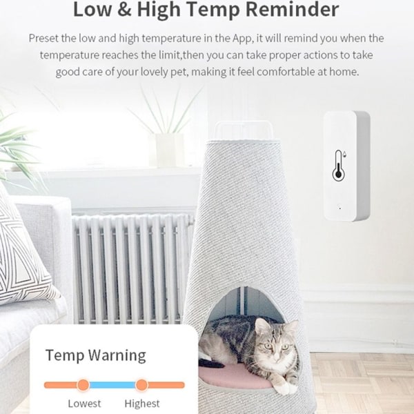 Wifi Temperatursensor Fugtighedssensor Termometer