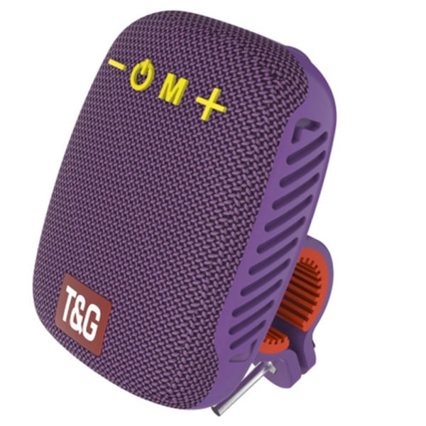 Portabel Bluetooth-kompatibel högtalare för styre Vattentät trådlös cykelhögtalare Purple