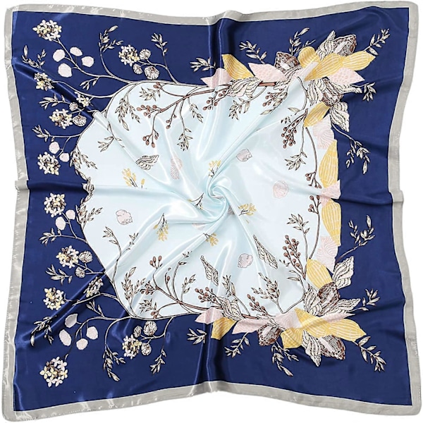 Huvudscarf i Silkesatin - Olaof Scarf för Kvinnor, Sova, Kvadratisk, Designer Bandana Olaof Scarf Style 6