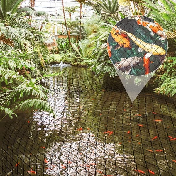 Sort damnet fiskedamnet løvnet net fuglebeskyttelsesnet robust 2 x 5 m 2 x 5 m