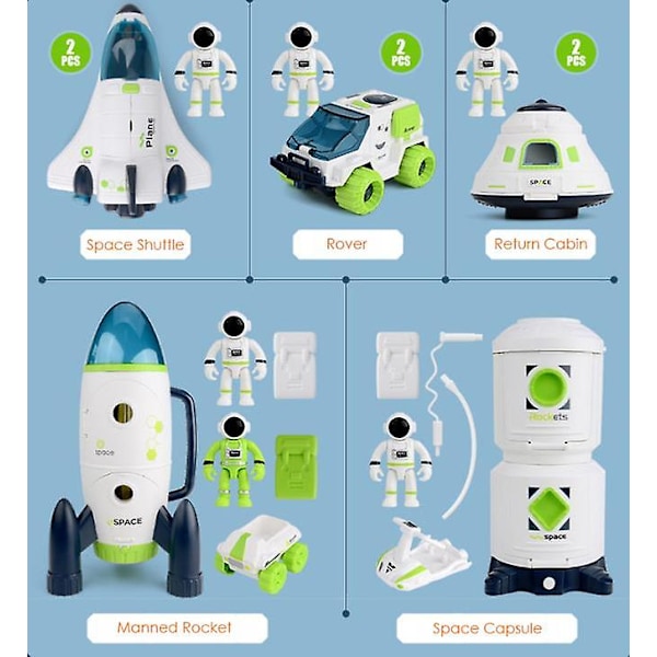Puzzle Space Model Shuttle Avaruusasema Raketti Ilmailulelu Pojille Leikkiauto Lahja Astronaut