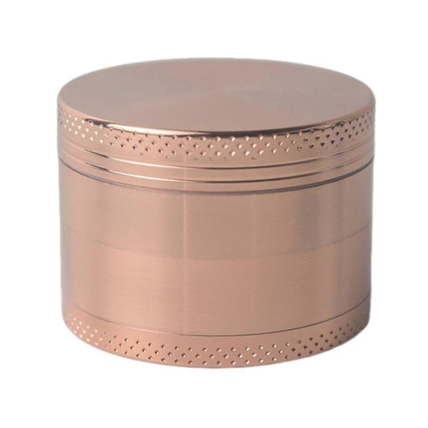 Metallinen yrttimurskain 1.6/2.5 tuuman maustemylly Kannettava maustesekoitin kuivattujen chilipippurien jauhamiseen Rose Gold 40mm