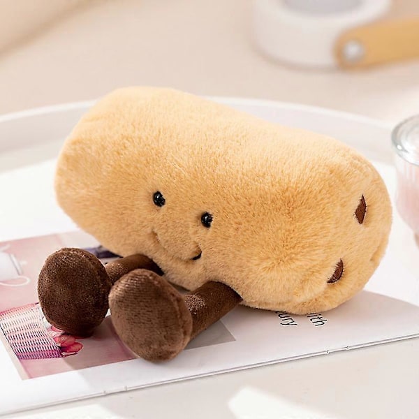 Sød Plys Croissant Legetøj Udstoppede Simulation Mad Brød Blød Dukke Børnelegetøj Soveværelse Søvn Piger Fødselsdagsgave Udstoppede Dyr 10cm bread