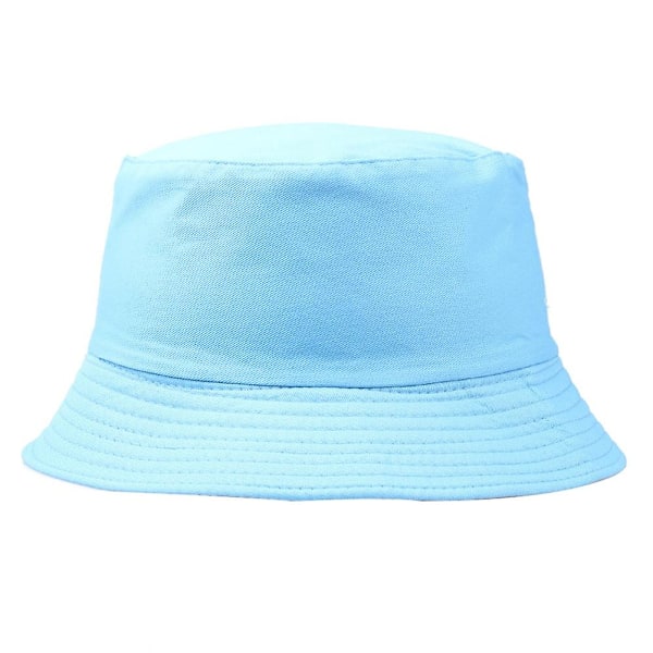 Bucket Hat Bredbrättad Solskydd Vardaglig Stil Fiskehatt Solhatt Utomhus Herr Dam Bucket Keps för Ocean blue