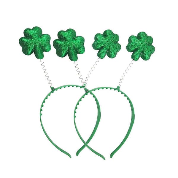 6 stk. motehårbøyler grønn shamrock hodeplagg shamrock hodeplagg St. Patrick's Day hodeplagg grønn kløverhårbøyle