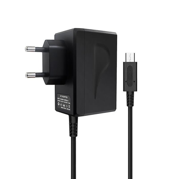 AC-adapter til Nintendo Switch - 15V 2.6A hurtigoplader til Nintend Switch Dock/controller - understøtter tv-tilstand