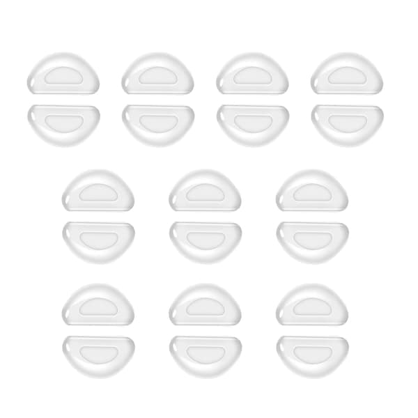 Näsdukar för glasögon 10 par Transparent 2 mm Transparent 2 mm 2 mm