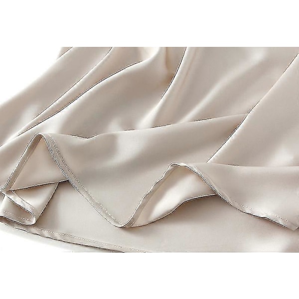 Sateng Midi Skjørt Høy Midje Lange Skjørt For Kvinner SSBgv Light Apricot XL