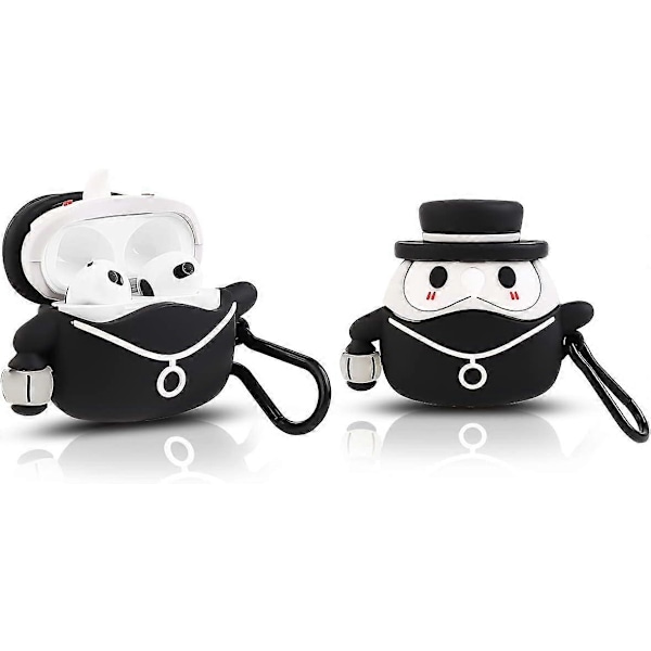 Passform designad för Airpods 3:e generationen 2021, Silikon Tecknad Söt Fodral Skyddande Stötsäkra Skal för Airpods 3 Penguin standard
