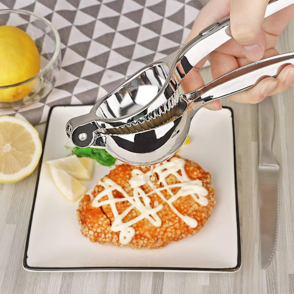 Citronpressere, Manuel Citronpresser med blødt greb, Højtydende, til at presse citron og citrusfrugter, Nem at rengøre, 8,8 tommer