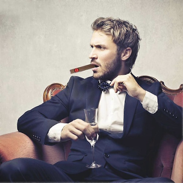 Herraccessoarer Låtsas-cigarr Rekvisita för Partykostym - Set om 5