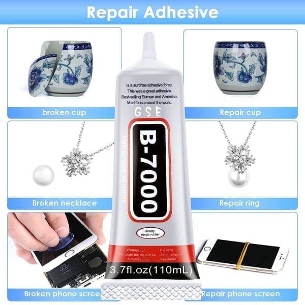 B7000 Rhinestone Lim til Håndværk, 110 ml 3.7 fl.oz Klar B-7000