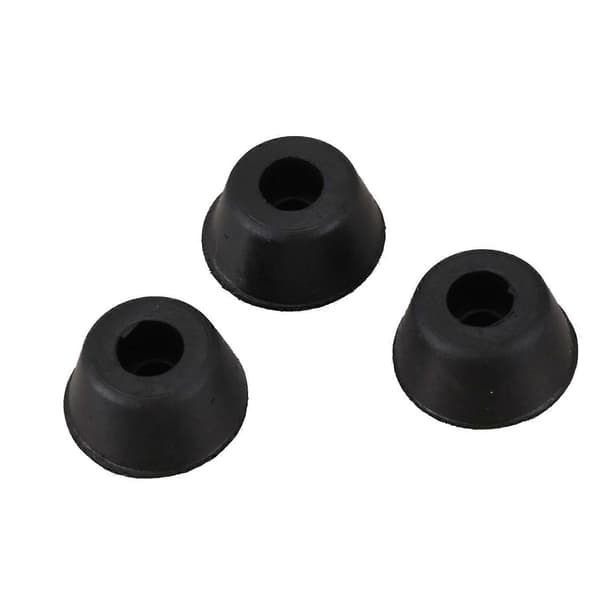 10 stk. 21 mm x 10 mm koniske forsænkede gummifødder, stødpuder, sorte
