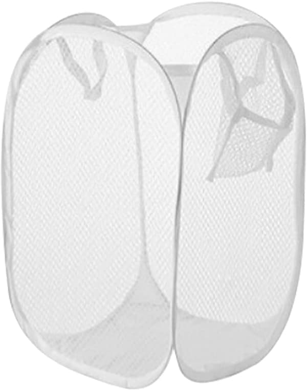 Set med 2 hängande tvättpåsar, vikbar tvättpåse, vikbar