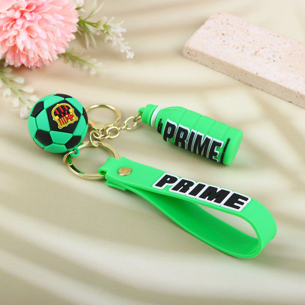 1. Prime Drink 3D PVC nøglering Fashion flaske nøglering Black