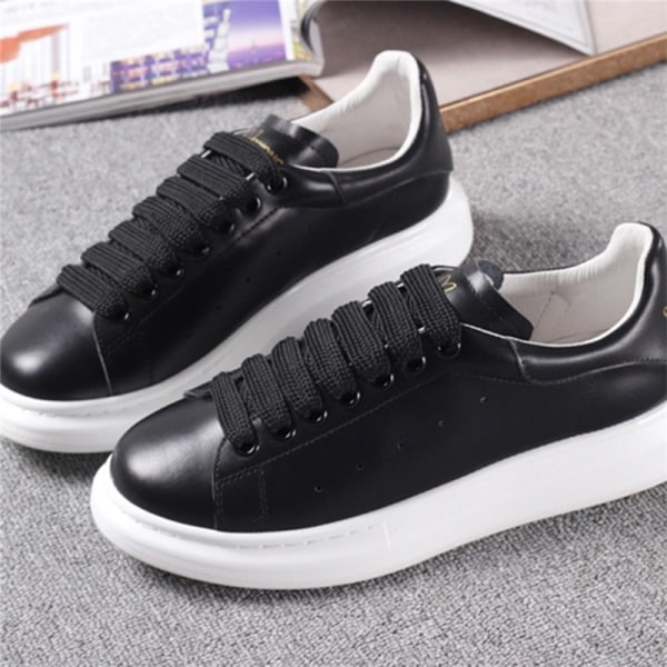 3 farver 1,5 cm brede snørebånd Unisex polyester snørebånd Dobbelt sort null black null