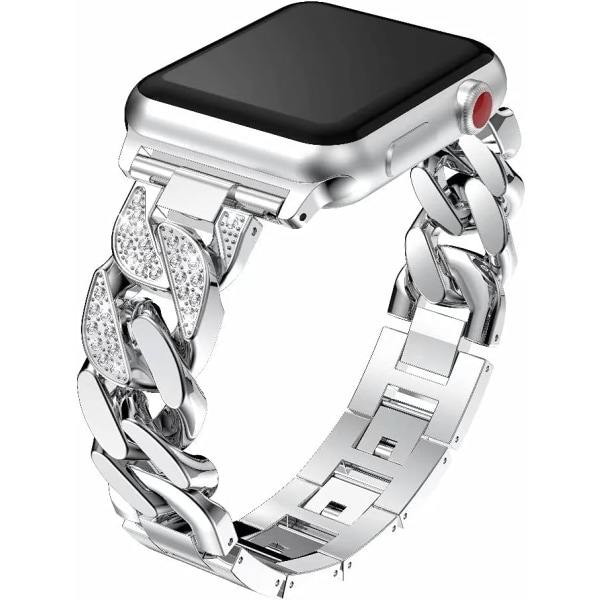 Kompatibelt Apple Watch armband 38/40/41 mm Silver