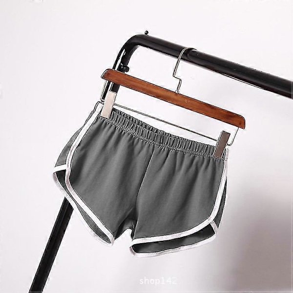 Sportshorts Dam Hemmakläder Casual Enfärgad Mode Yoga Strandbyxor Godisfärg Hotpants A grey L