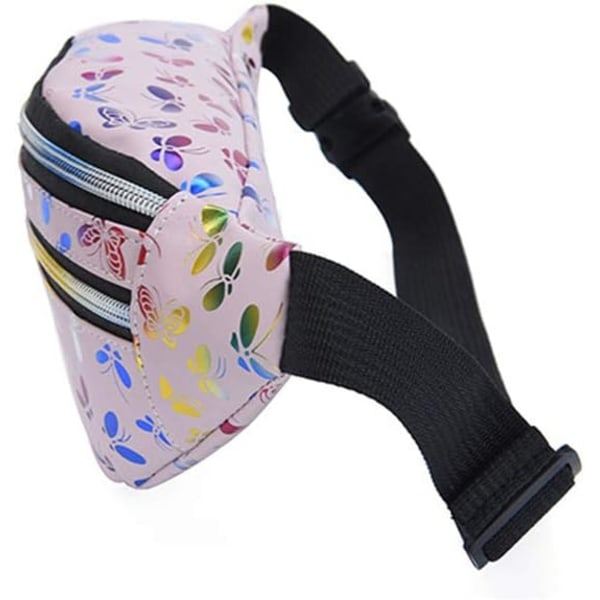 Fanny Pack naisille Muoti Vedenpitävä Urheilu Fanny Pack Juoksu Matka Vyölaukku Kiiltävä Marching Fanny Packs Monitoiminen Fanny Packs värikäs