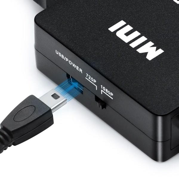 RCA-HDMI-sovitin / signaalimuunnin Sort