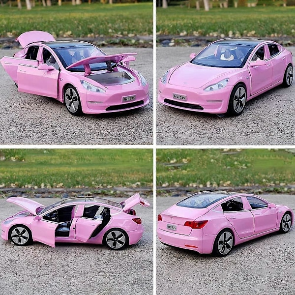 1:32 Legering Tesla X90 Bilmodell Drag tillbaka Elektroniska Leksaker med Ljus och Musik, Diecast Bil Leksak Kompatibel för Tesla Model X, för Teslaälskare Samla