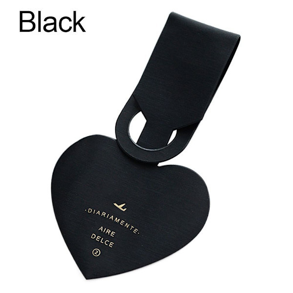 Kuffertmærker Bagagemærker SORT Sort Black