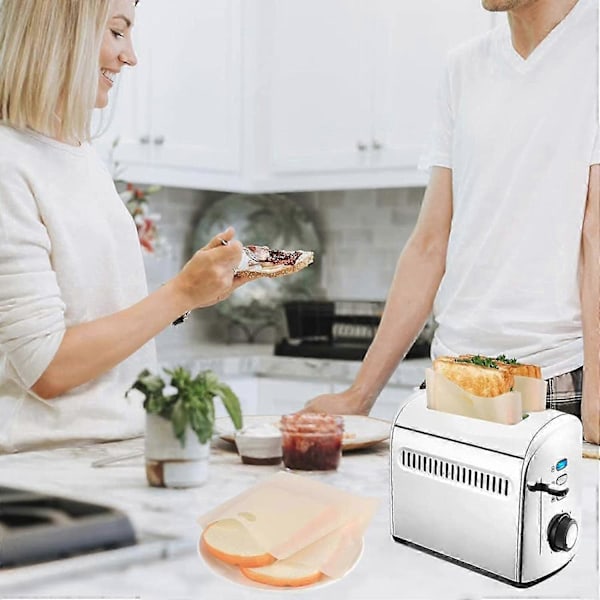 20 Non-stick Toastposer, Genanvendelige Glutenfri Toastposer 16cm*16.5cm