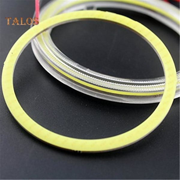 60mm-120mm Bil COB Angel Eye LED Ringljus Huvudljuslampa blue 80mm