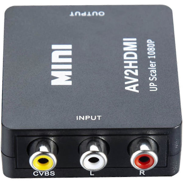 Wii HDMI-adapter, Wii til HDMI 720/1080p HD-konverteradapter med 3,5 mm lydoutput, Wii 2 HDMI-konverter til Wii-skærm Beamer TV