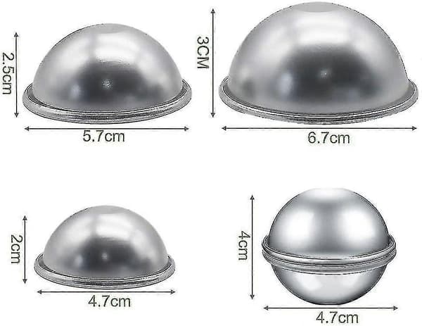 Badebombeform, Badebombeform, 18 stk. Badebombeformsæt
