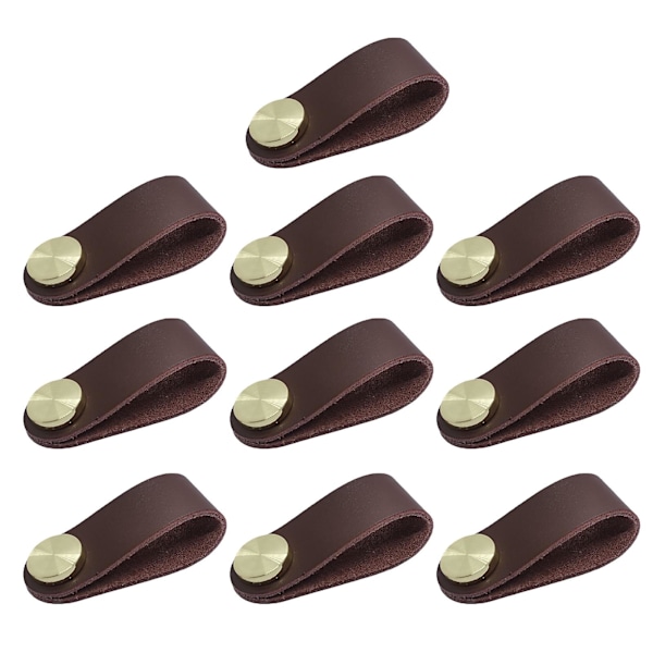 Hardware Lær Håndtak Robust Flerbruks Skaphåndtak For Soverom C2816 Coffee Brown
