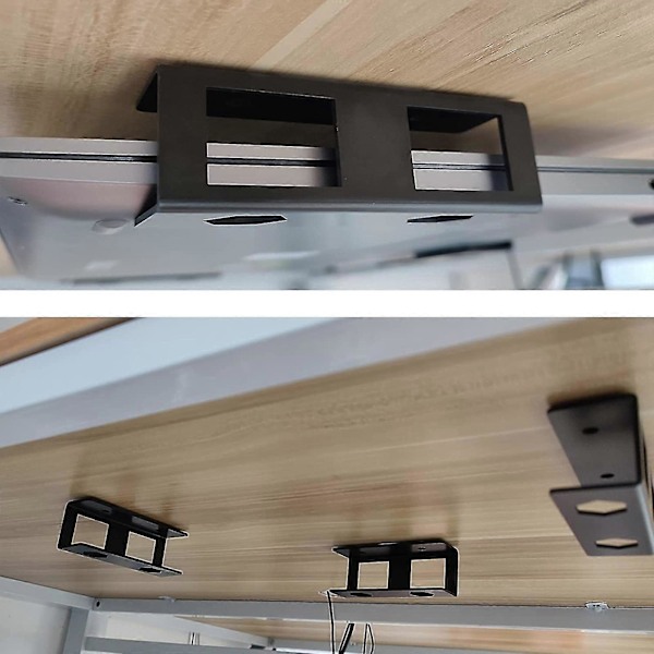 Laptop Stativ Under Skrivebord Pladsbesparende Holder Montering Notebool Holder Display