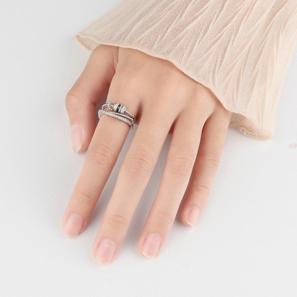 IC Dam Ring Spinner Cube Relief Ångest Stress Ångest, Guld