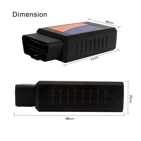 INF OBD II Felkodsläsare iOS/Apple/Android - WiFi