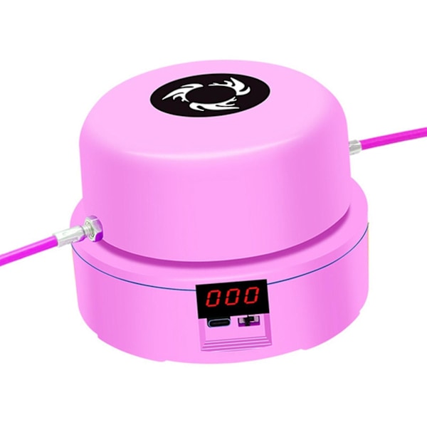 Hopprepsmaskin Justerbart Slitstarkt Hopprep för Vuxna Automatisk Räkning Elektriskt Hopprep för Kontor Förbättrar Styrkan Pink 13cmx9cm