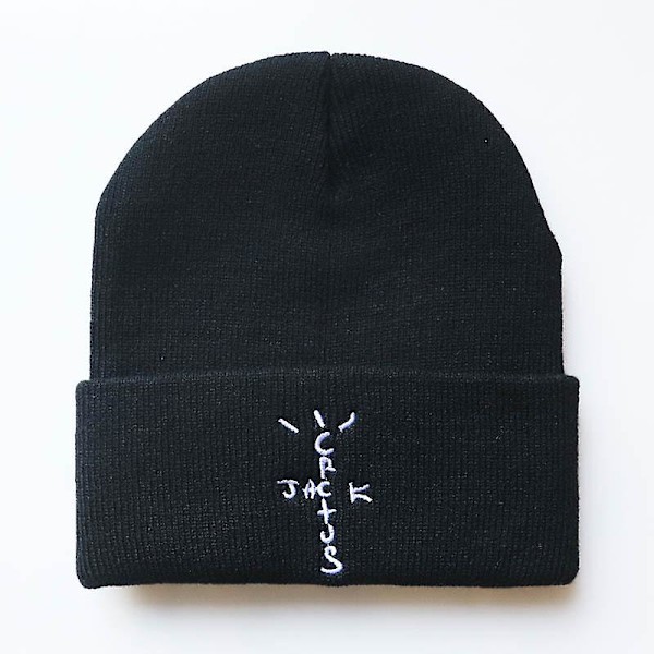 Travi$ Scott Neulohattu Uusi Astroworld Beanie-Korkki Astroworld S black white letter