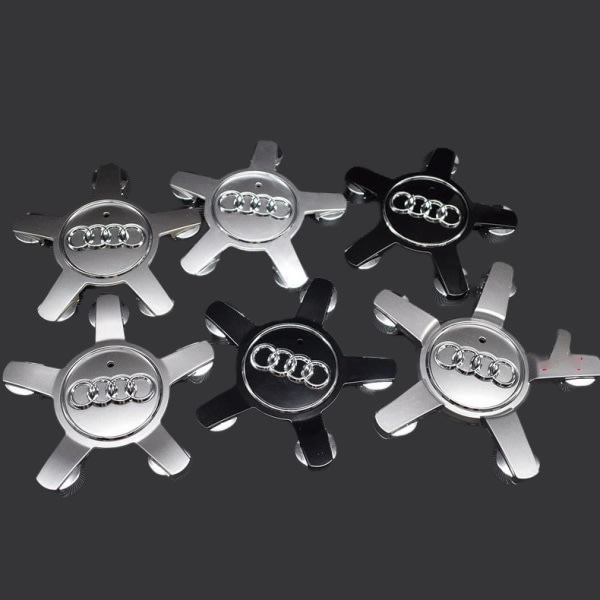 Sopii Audi 134mm Five-Claw Cover Wheel Hub Logo A6 A4L-Audi 5-Claw Concave Grey (Four Pack) -malliin