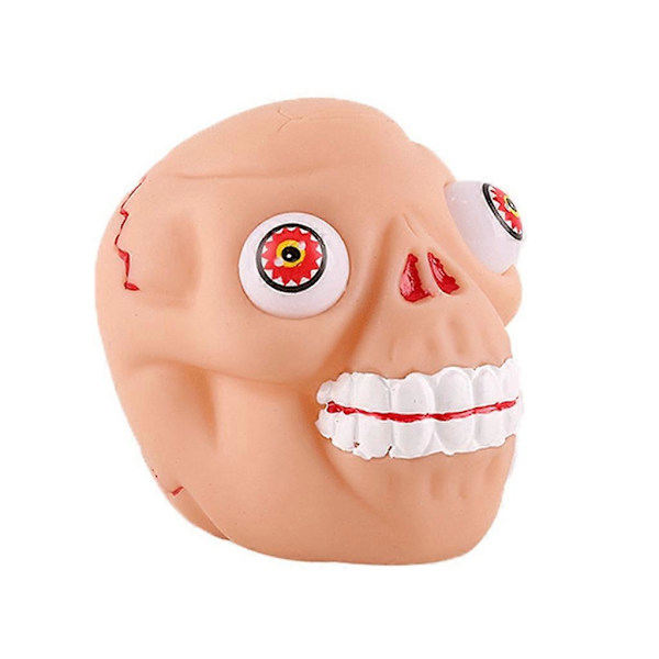 Mjuk Leksak Mini Skalle Huvud Leksak Mjuk Fidget Leksak Mjuk Tryck Stressavlastande Leksak för Barn & Vuxna Ghost Head