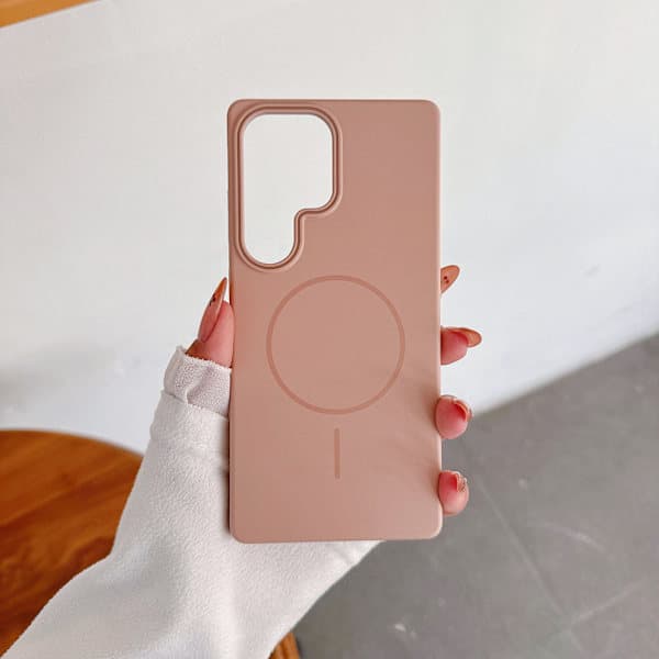 Samsung S25 Ultra mobildeksel, matt hardt deksel, ørkengull.
