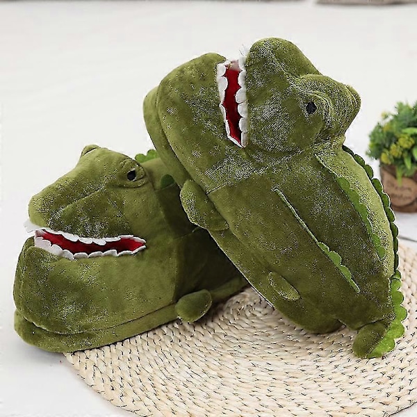 Krokodilskor Plush Krokodilskor Roliga Djur Hemtofflor Husskor För Kvinnor Män