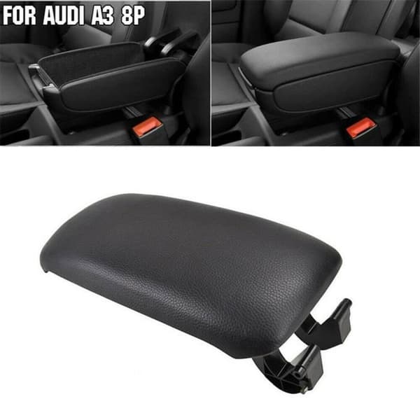 För Audi A3 8P 2003-2012 PU Läder Armstödsskydd