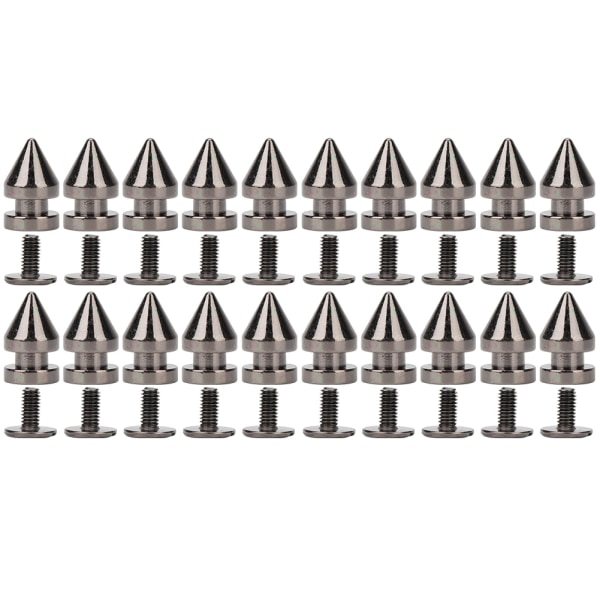 20 st 8*13,5 mm Metallnitar Kulspikar Läderhantverk Nitar DIY Kläder Skor Dekor (Pistolfärg)