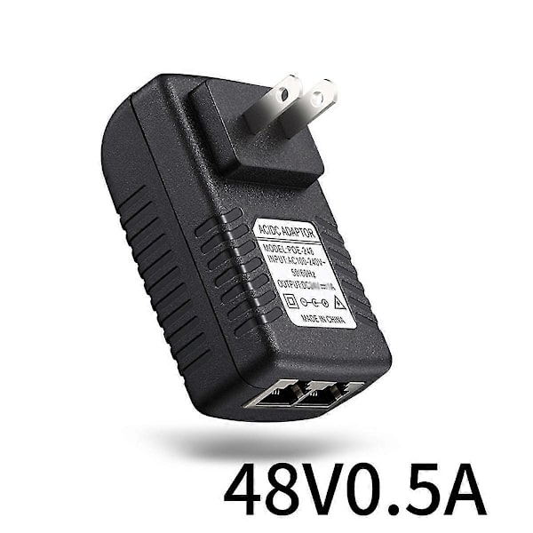 Poe Injector Strömförsörjningsadapter för Ipc-kamera Dc24V 1A EU-kontakt