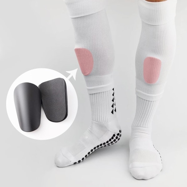 2 paria Mini Pro jalkapallon säärisuojat - Unisex-liukumattomat säärisuojat jalkapalloon - Ammattilaisille ja aloittelijoille ystävällinen - Jalkapalloon ja juoksuun! -Xin